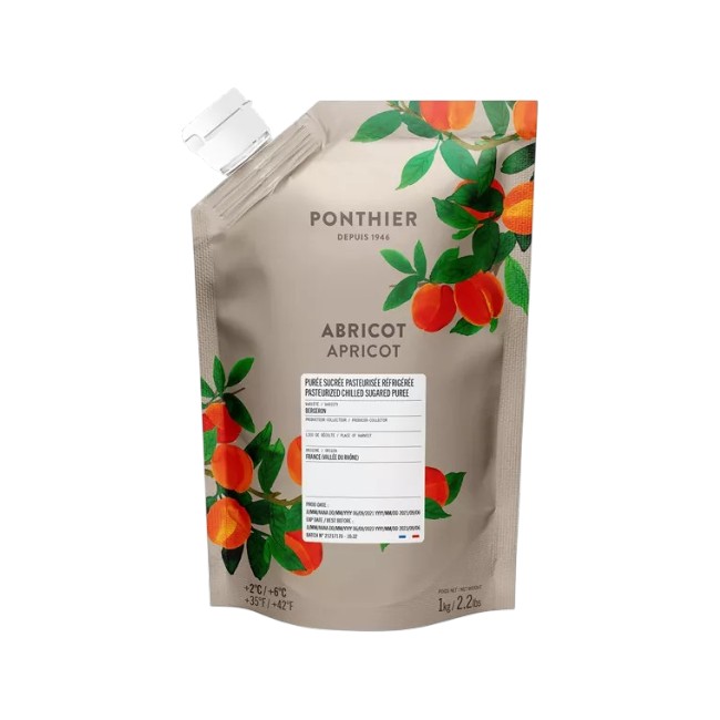 Ponthier APRIKOSEN PÜREE Marillen-Frucht-Mark-Püree Aprikosenmark 1KG