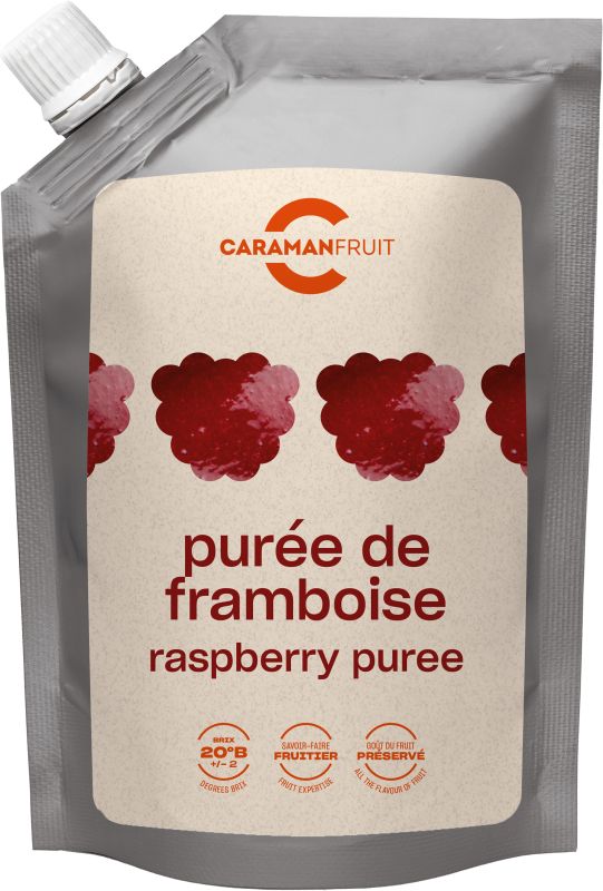 Caramanfruit Himbeeren-Püree 8x 1kg Himbeere Frucht-Püree 