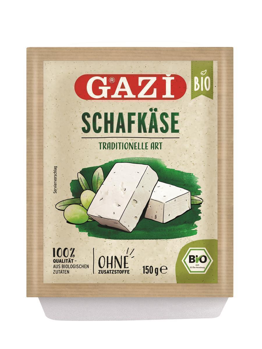 Gazi BIO Schafkäse traditionelle Art 150g Salzlake 50% Fett i.Tr. Griechenland