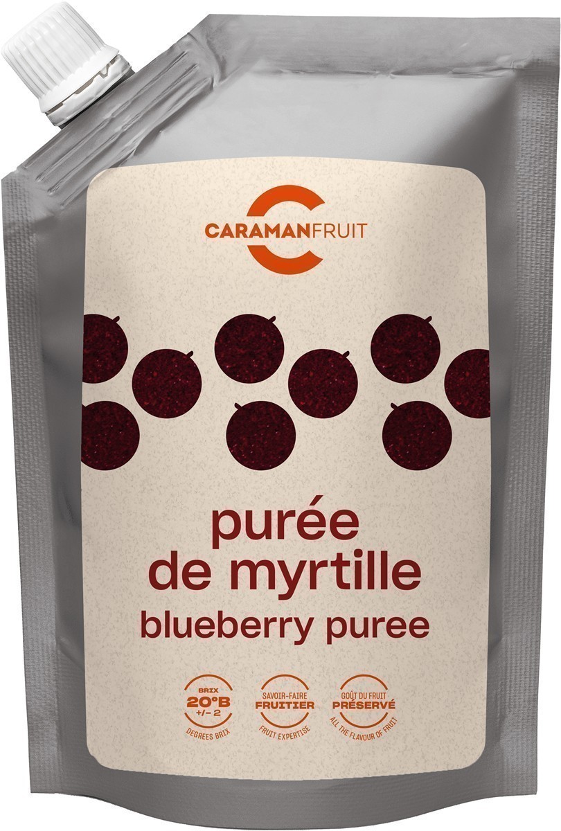 Caramanfruit Heidelbeeren-Püree 2x 1kg Blaubeer-Frucht-Püree