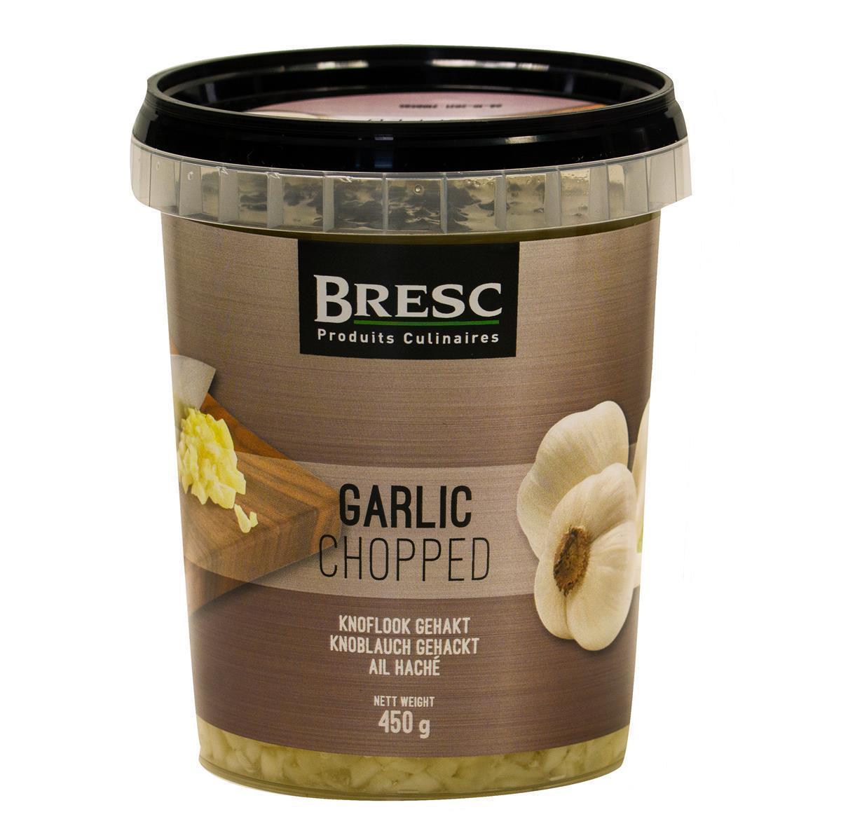 Bresc Knoblauch gehackt 6x 450g gehackter junger Knoblauch
