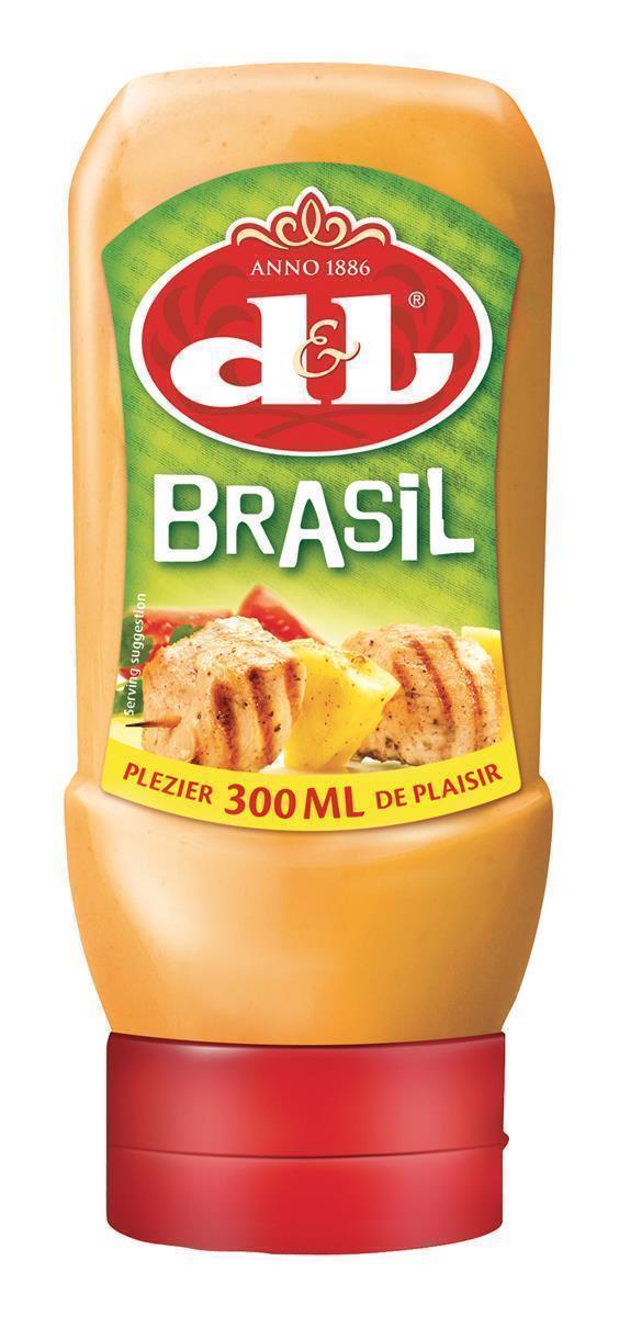 D&L Brasil Sauce 300ml süß-fruchtige brasilianische Soße mit Ananas und Tomaten D&L Brasil Sauce 6x 300ml süß-fruchtige brasilianische Soße