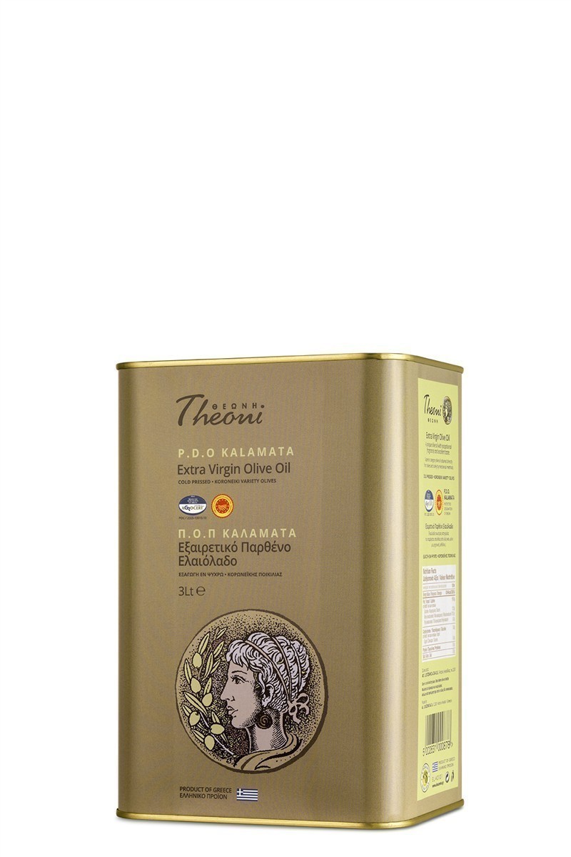Theoni Kalamata P.D.O. Natives Olivenöl extra 5x 3l Kanister