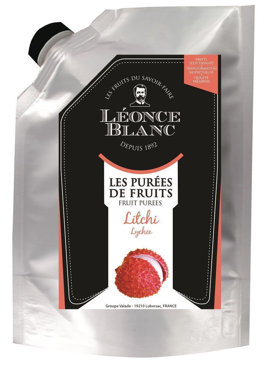 Leonce Blanc Litschi-Püree 8x 1kg exotisches Lychee Frucht-Püree 