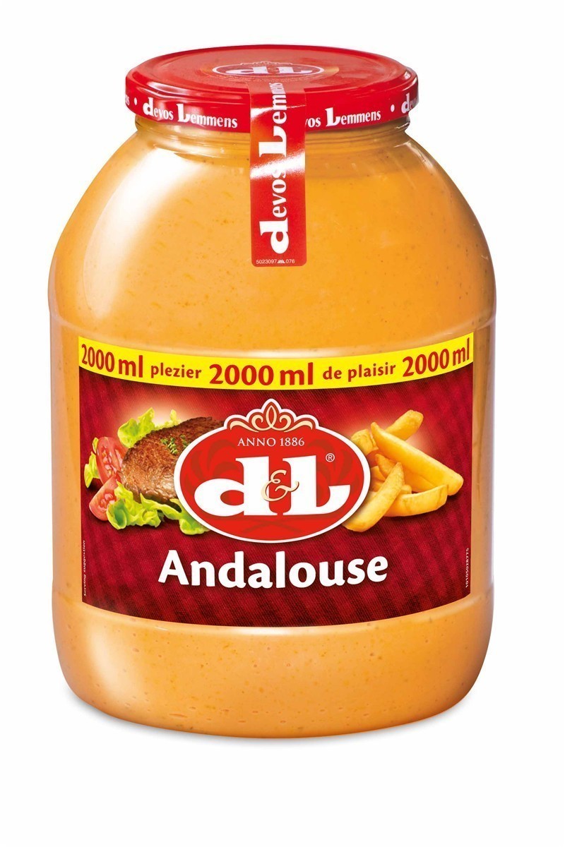 D&L Andalouse Sauce Classics 4x 2000ml PET pikant cremig mit Tomate Senf