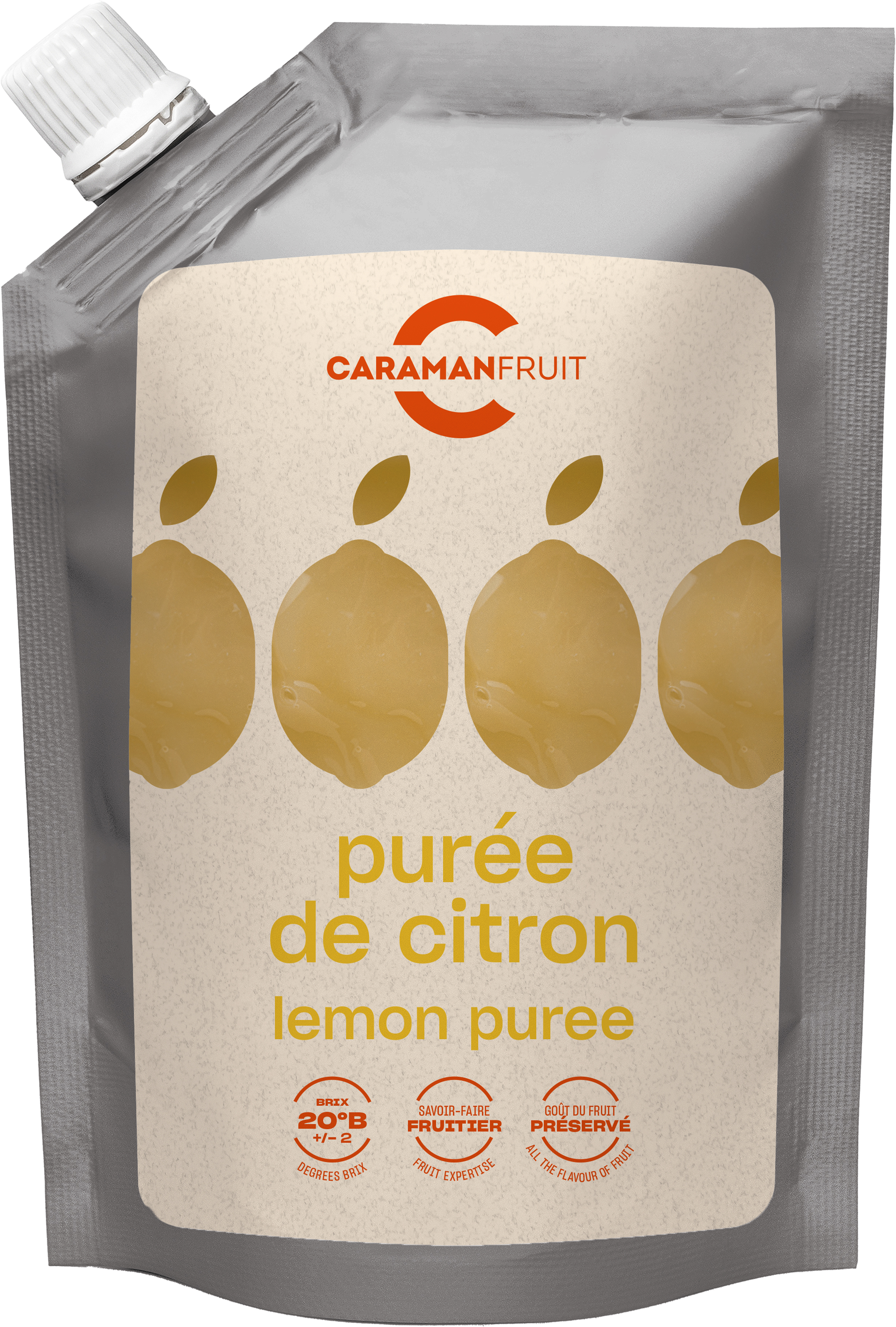 Caramanfruit Zitronen Frucht-Püree 1x 1kg angenehm säuerlich 