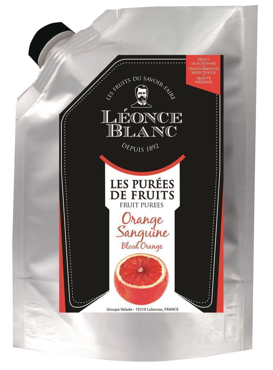 Leonce Blanc Blutorangen-Püree  8x 1kg Blutorange Frucht-Püree Sizilien 