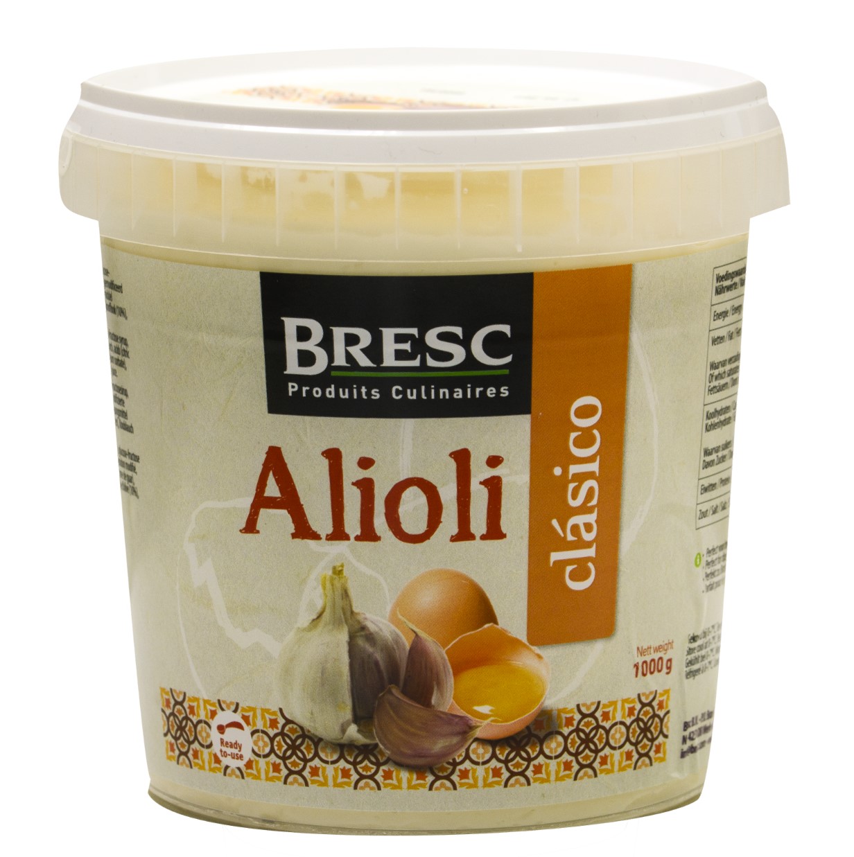 Bresc Alioli Clasico 6x 1kg spanischer Knoblauch-Dip Aioli
