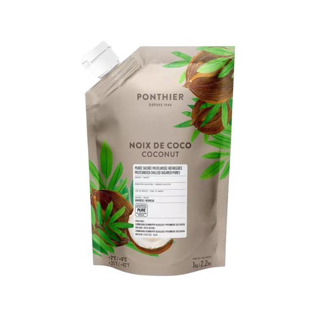 Ponthier KOKOSNUSS PÜREE Nüsse-Püree Kokosnussmark 1KG 