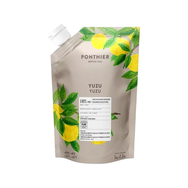 Ponthier YUZU PÜREE Japanische-Zitrus-Frucht-Püree Yuzumark 1kg 