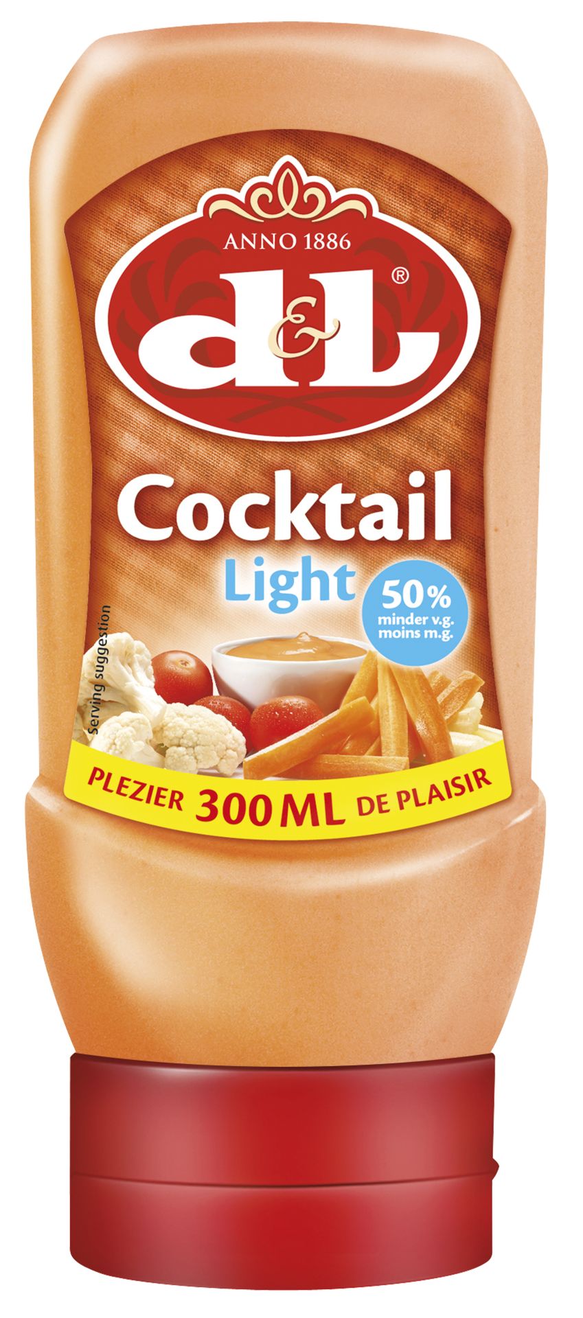 D&L Cocktail Sauce light 300ml Squeeze als Dip & Topping D&L Cocktail Sauce light 6x 300ml Squeeze als Dip & Topping