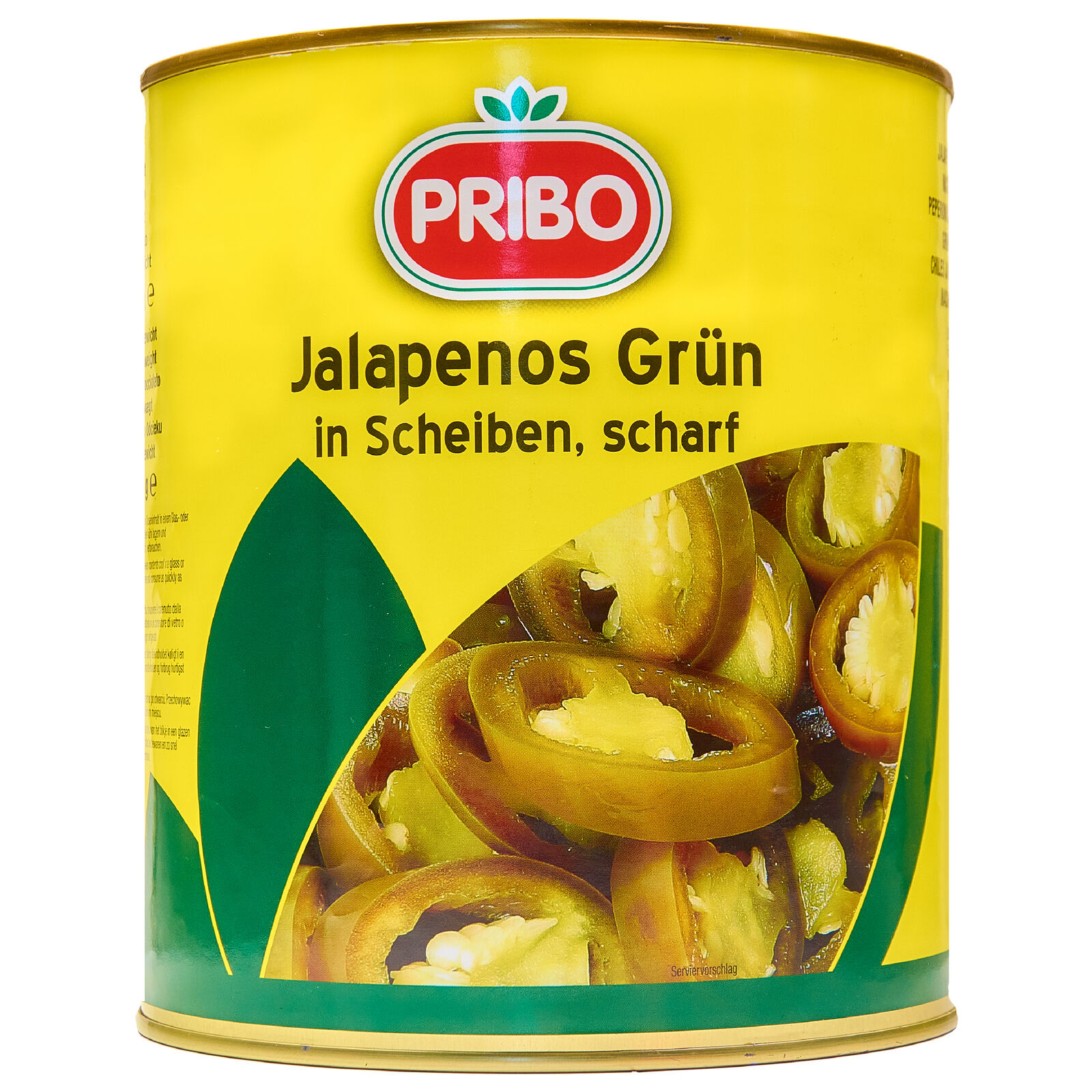PRIBO Jalapenos grün FM 2850g ATG 1700g feurig scharfe Jalapeño