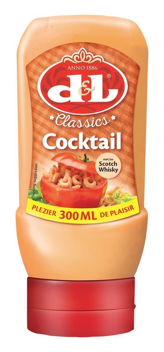D&L Cocktail Sauce 300ml Classics cremige Grill-Sauce milder Cocktail Dip D&L Cocktail Sauce 6x 300ml Classics Dip Grillsauce