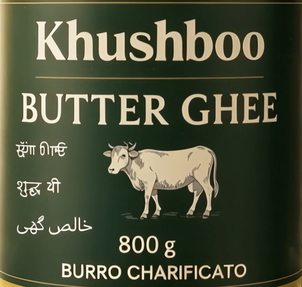 Khushboo Butter Ghee 5x 800g indisches Butterschmalz mit hohem Rauchpunkt