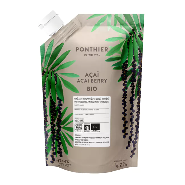 Ponthier ACAI-BEERE-Frucht-PÜREE Acaibeerenmark 1KG