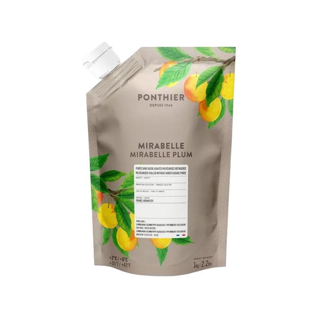 Ponthier MIRABELLEN PÜREE Zwetschge-Frucht-Püree Mirabellenmark 1KG