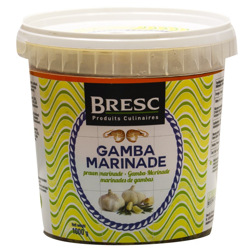 Bresc Gamba Shrimps Marinade 6x 1kg Gewürzmischung mediterrane Würz-Paste