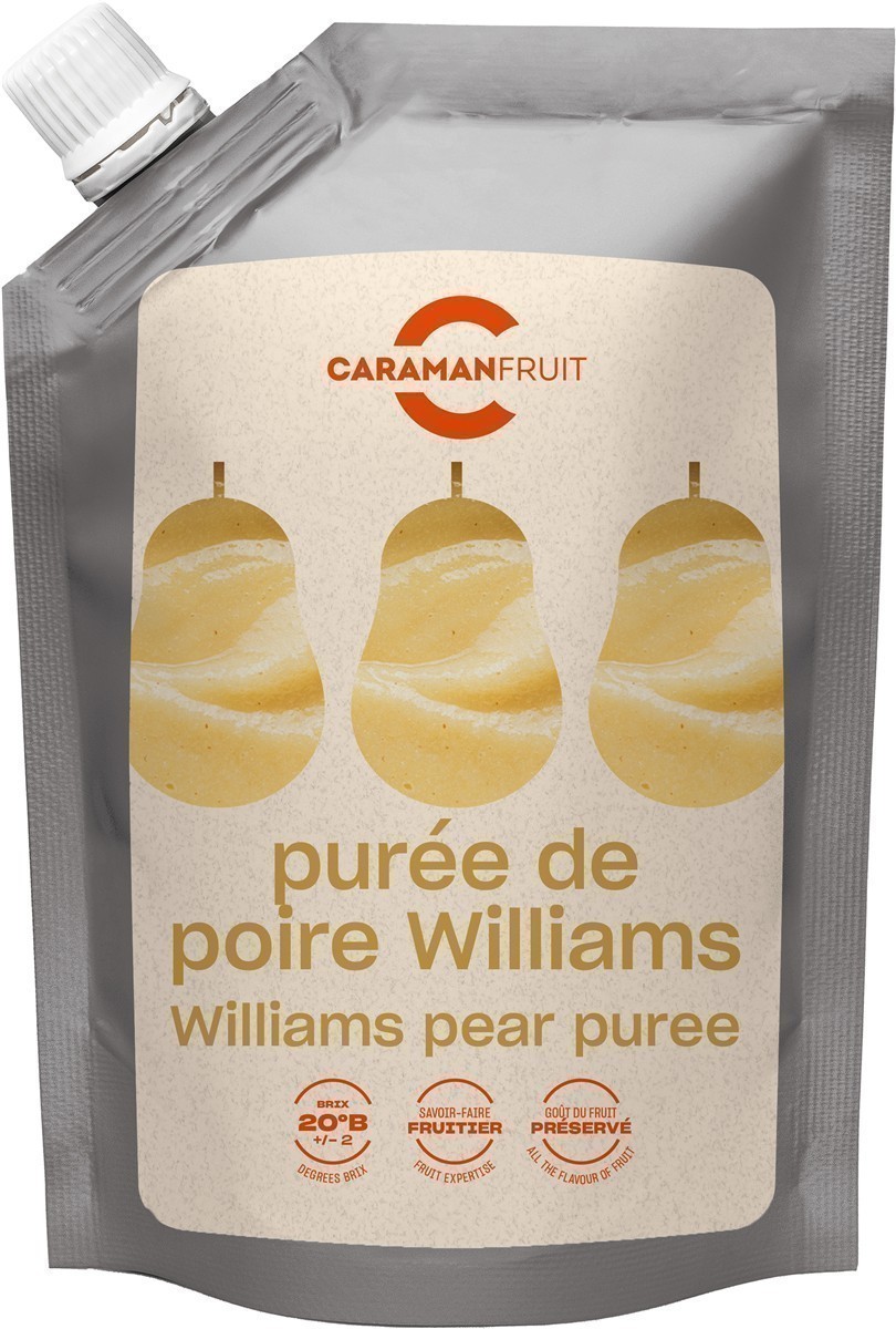 Caramanfruit Williams-Birnen-Püree 8x 1kg Williams Christ Frucht-Püree Pear 