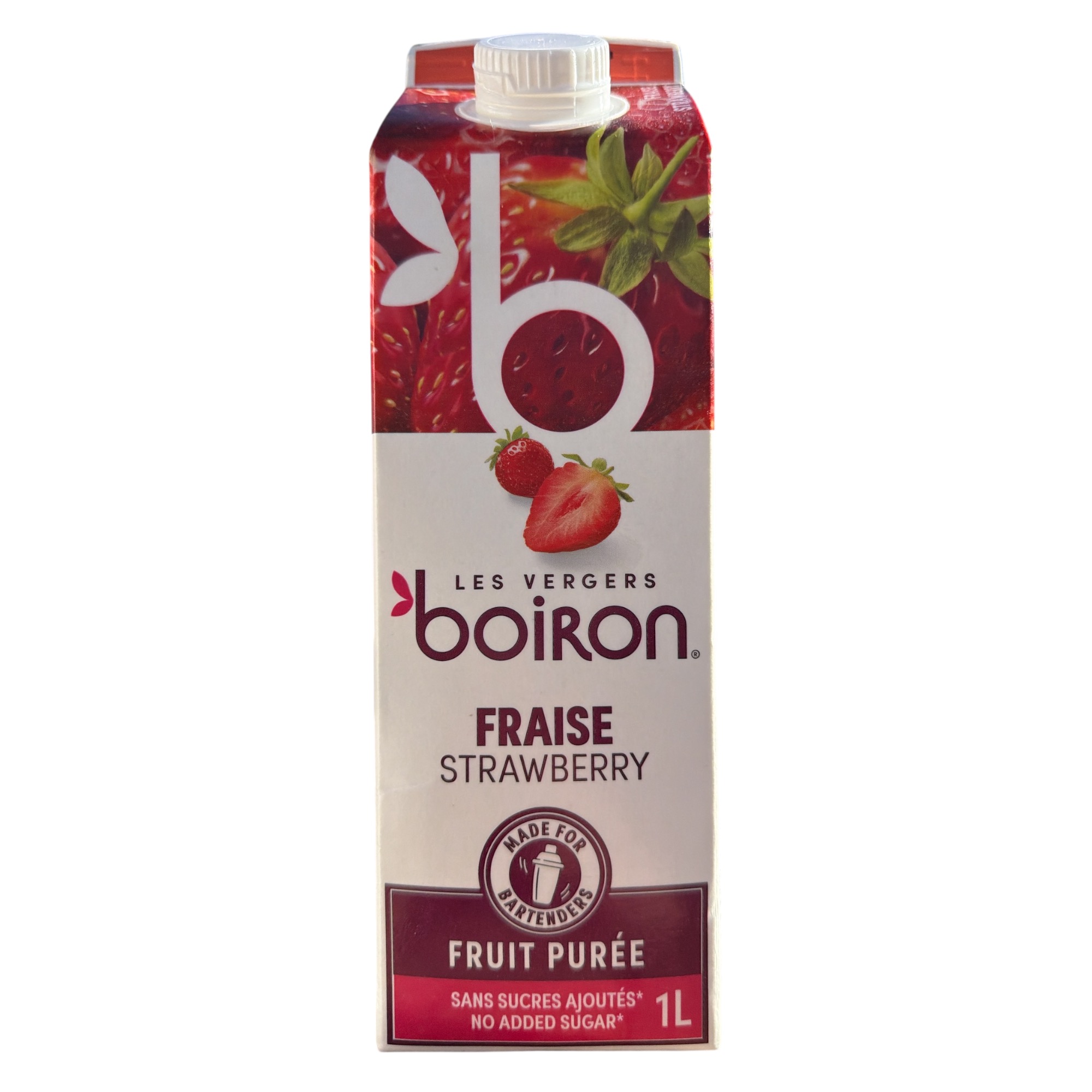 Les vergers Boiron Erdbeerpüree 1x 1L in Frankreich hergestellt