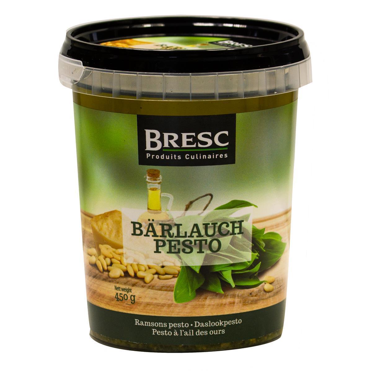 Bresc Bärlauch Pesto 6x 450g intensive Kräutermischung grünes Pesto Würz-Sauce