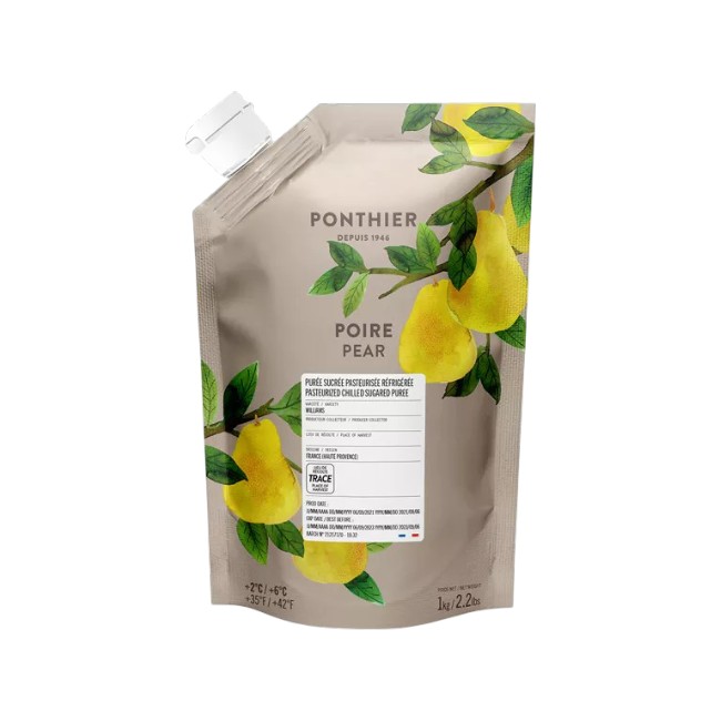 Ponthier BIRNEN PÜREE Frucht-Mark-.Püree Birnenmark 1KG 
