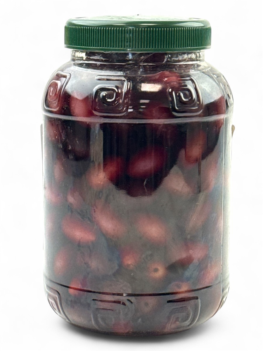 Kalogiros Kalamata Oliven ganz 1kg griechische Jumbo Oliven in Salzlake