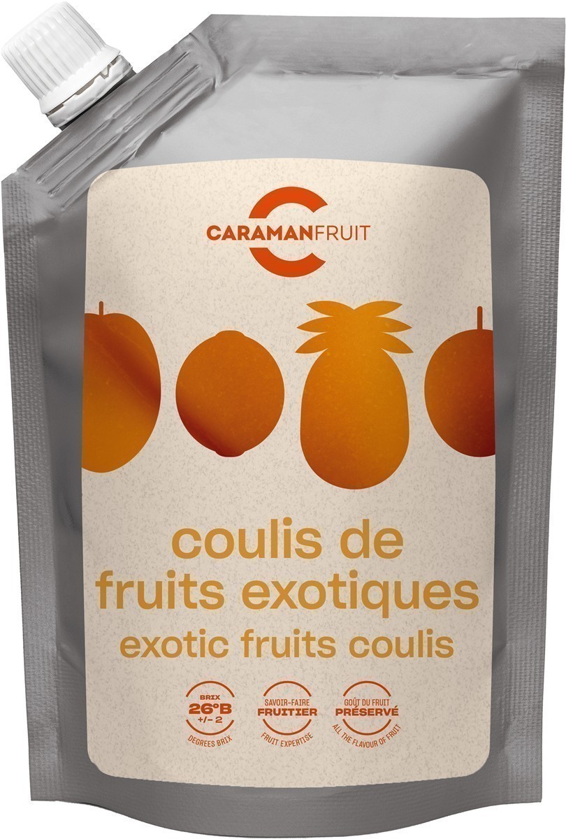 Caramanfruit Exotische-Früchte-Coulis 8x 1kg Multivitamin Gelbe Früchte Püree 