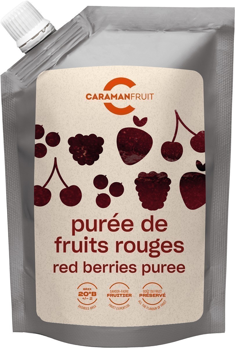 Caramanfruit Waldfrucht-Püree 8x 1kg Multivitamin Rote Früchte Püree