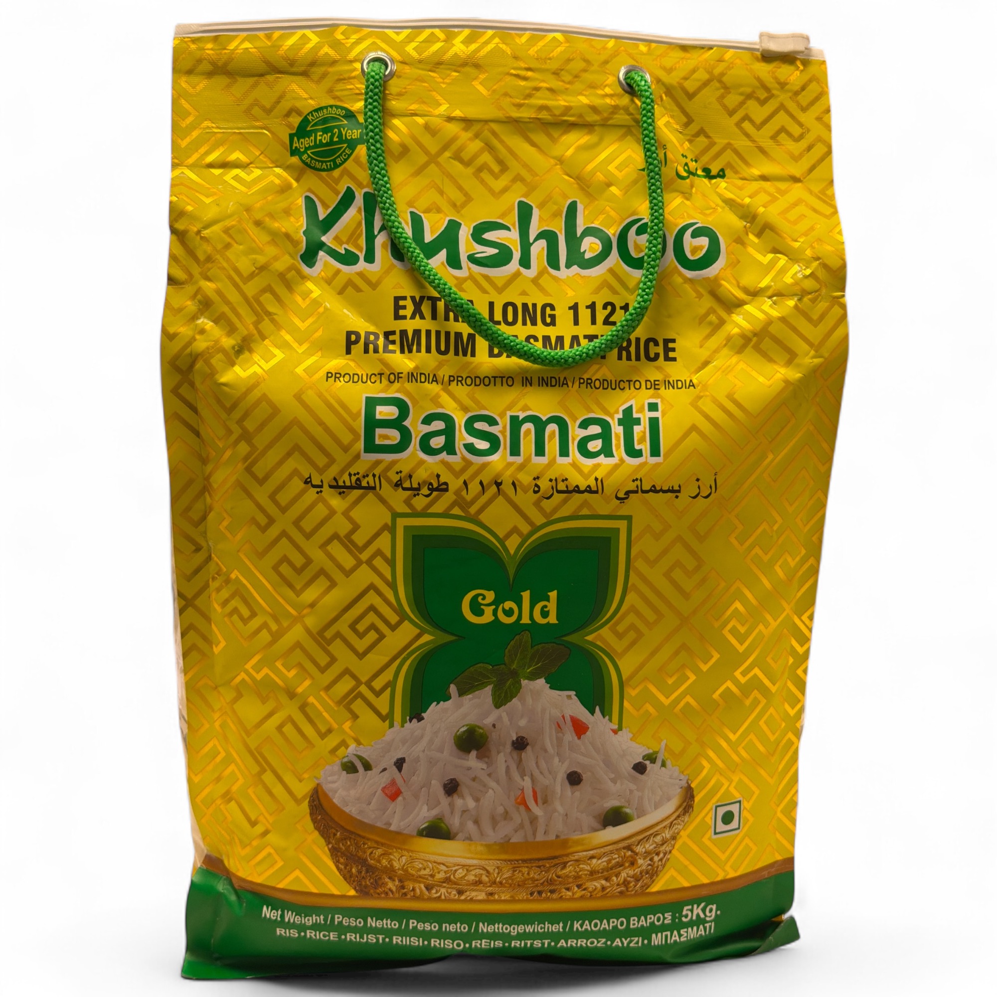 Khushboo Gold Premium 1121 Basmati Reis 4x 5 kg Indischer Duftreis
