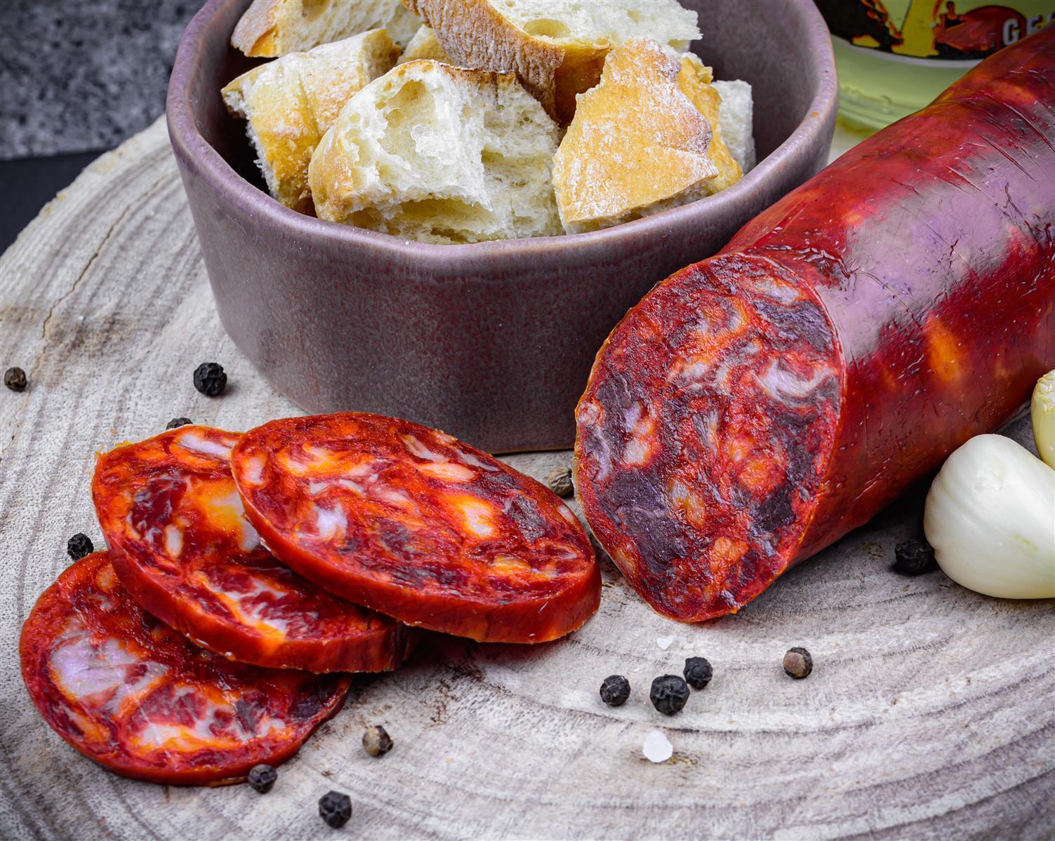 Hymor Chorizo Iberico 400g Spanische Paprika-Wurst luftgetrocknete Salami
