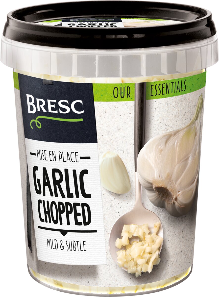 Bresc Knoblauch gehackt 1x 450g gehackter junger Knoblauch