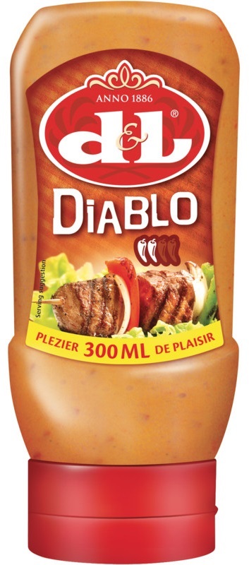 D&L Diablo Sauce 6x 300ml belgische Paprikasauce