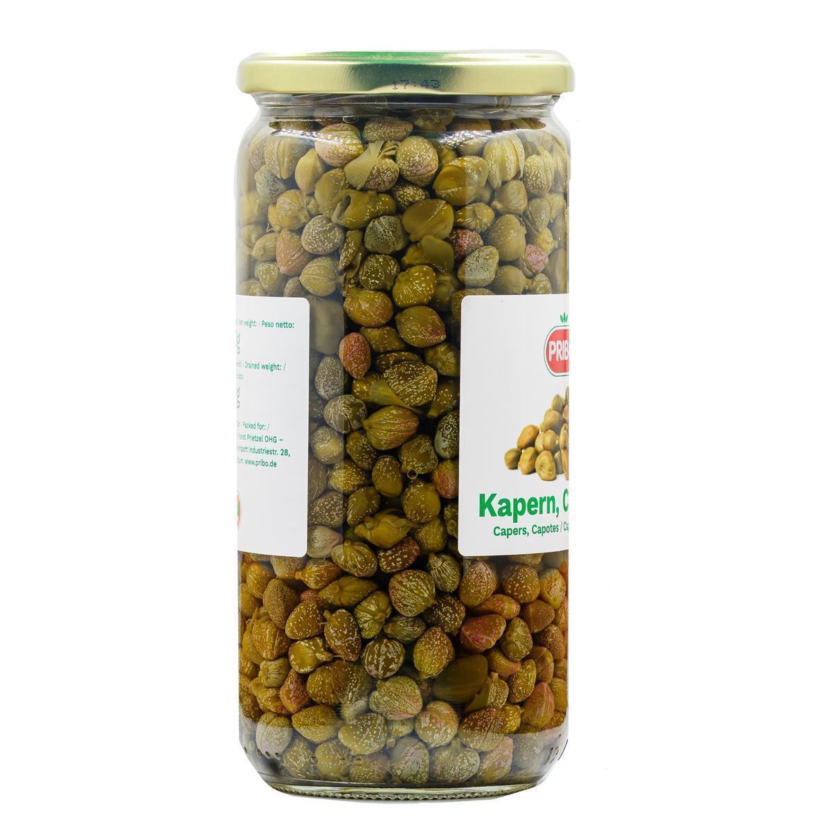 PRIBO Kapern Capotes 6x 500g Glas eingelegt in Salz & Essig