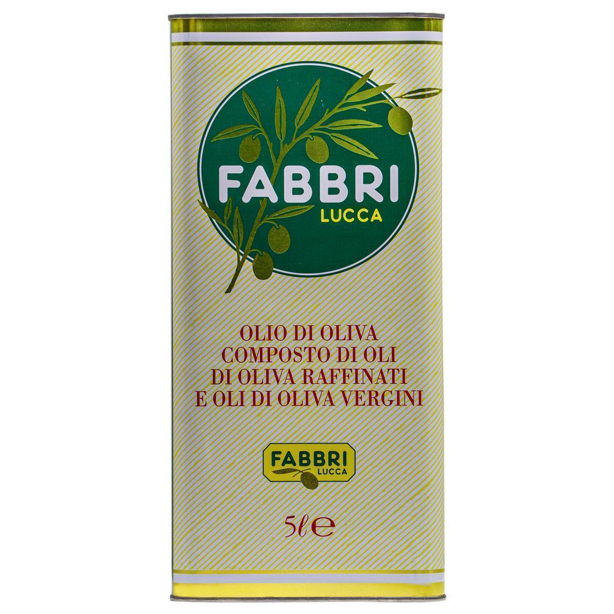 Fabbri Lucca Olivenöl 4x 5 Liter raffiniertes natives Ölivenöl Italien Toskana