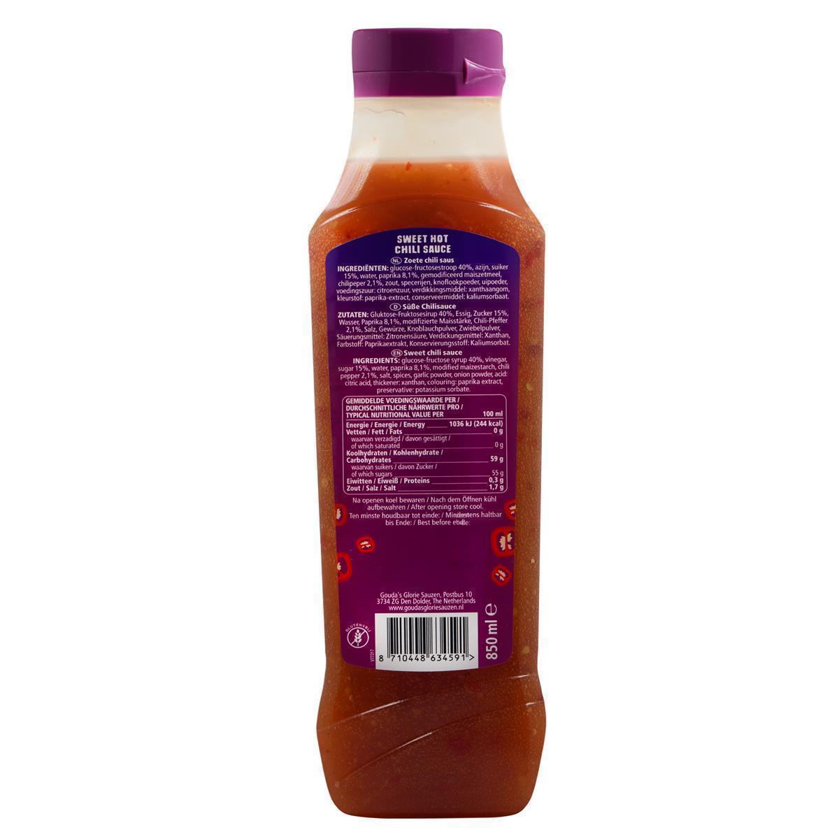 Gouda´s Glorie Sweet Hot Chili Sauce 850ml süße frische Grillsauce