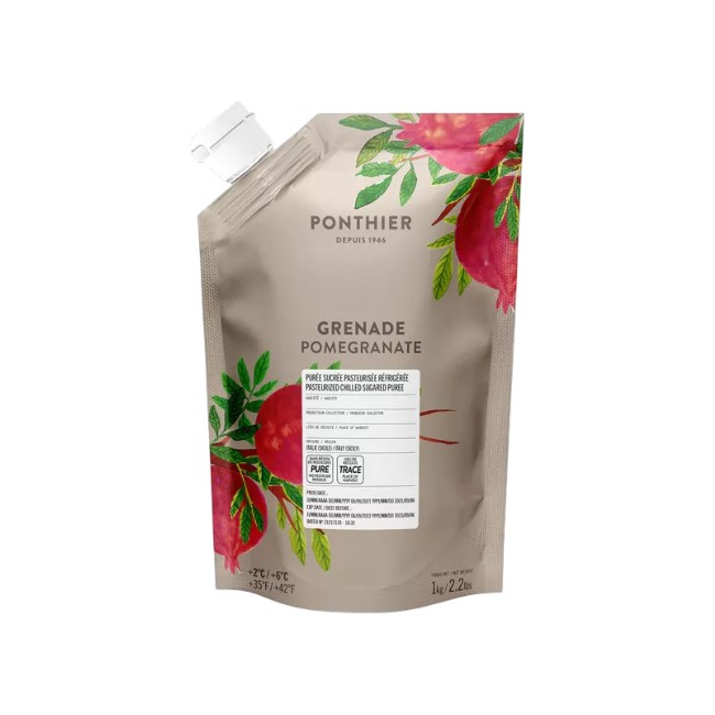 Ponthier GRANATAPFEL PÜREE Frucht-Püree Granatapfelmark 1KG