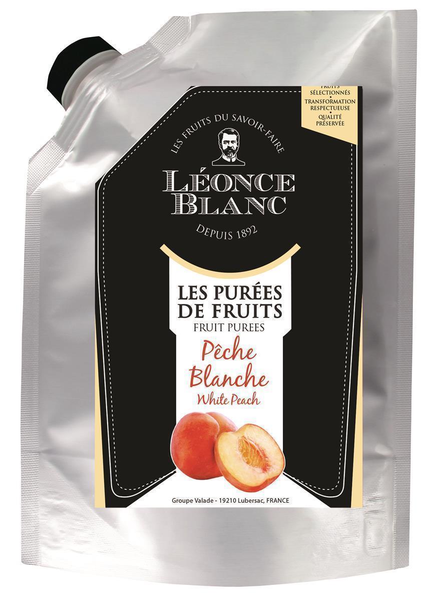 Leonce Blanc Pfirsich-Püree 1kg weißer-Pfirsich-Frucht-Püree
