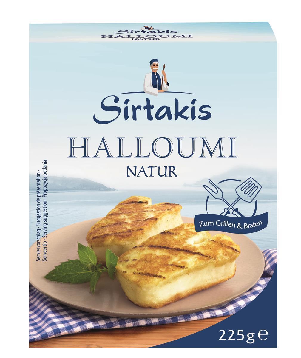 Sirtakis Halloumi Natur 225g Schnitt-Käse 43% Fett i.Tr. aus Zypern