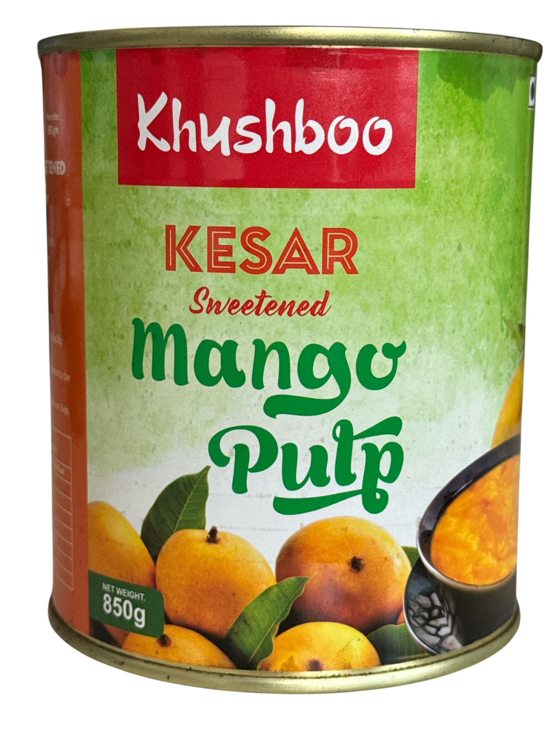 Khushboo Kesar Mango Püree 6x 850g mit indischer, saftiger Mangofrucht