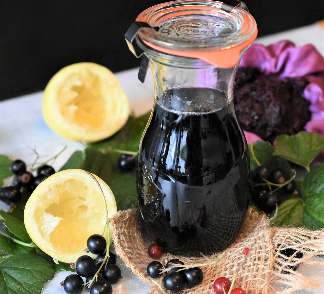 Leonce Blanc Schwarze-Johannisbeeren-Püree 8x 1kg Cassis-Frucht-Püree 