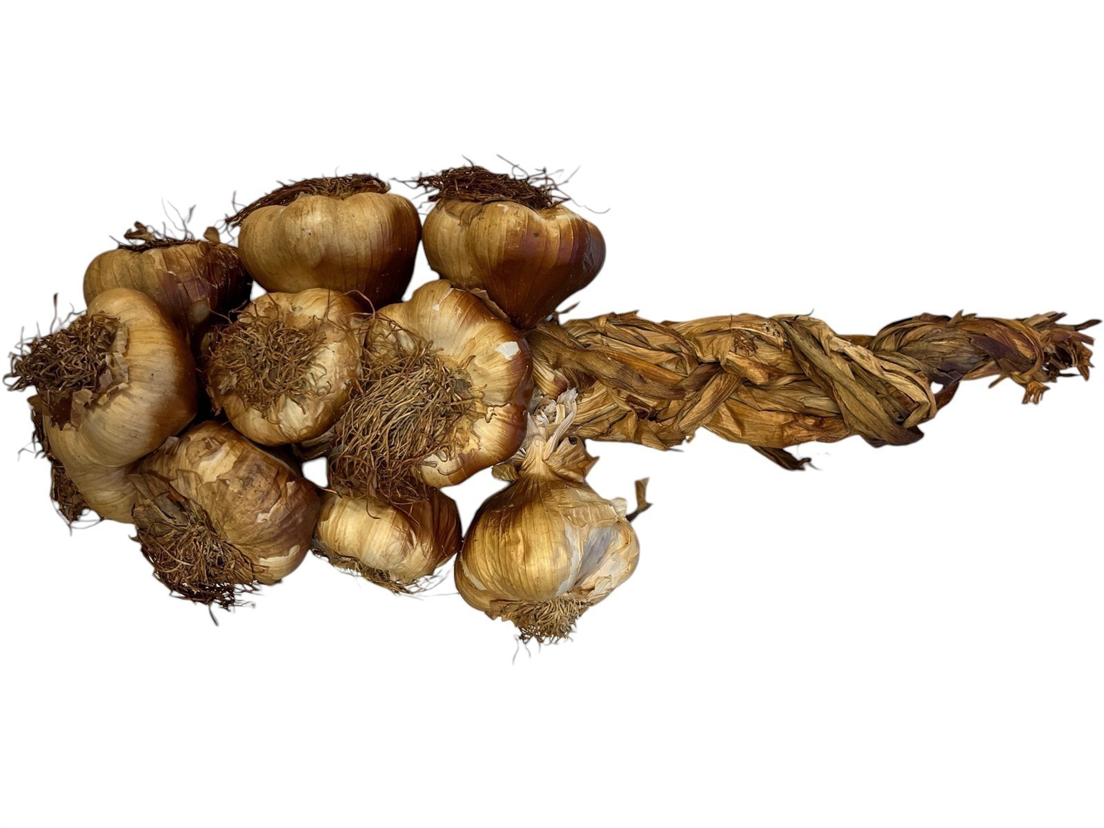 Hymor Knoblauch geräuchert aus Frankreich 36 Stück 3x1kg im Zopf